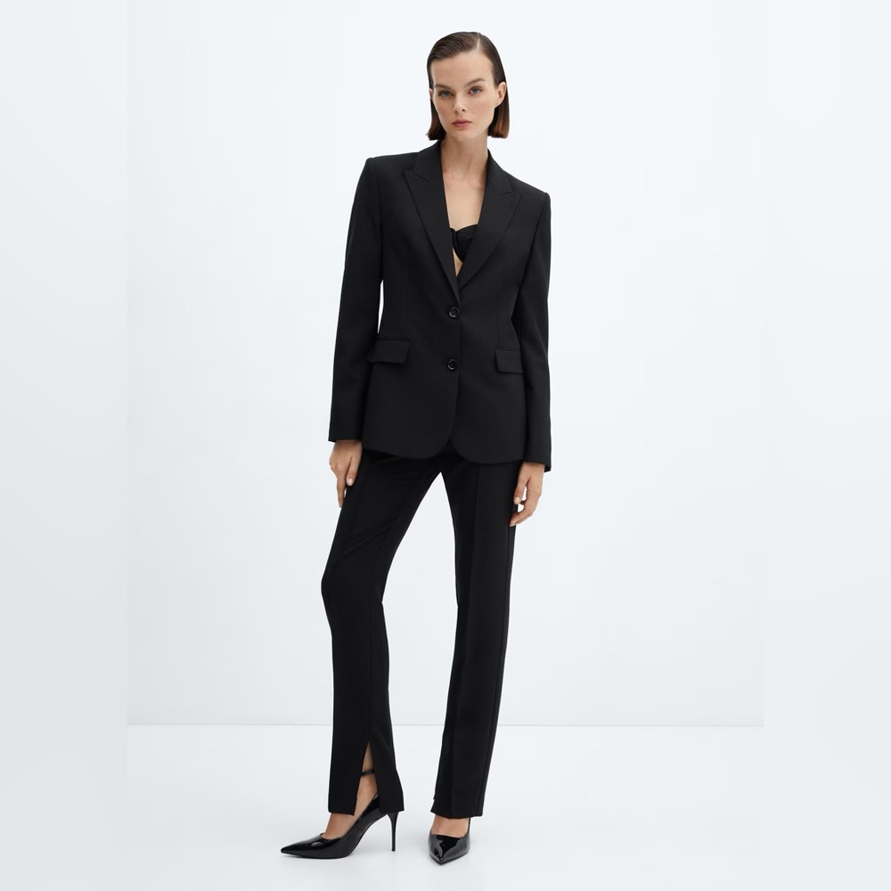 Mango Classic Black Women's Pantsuit